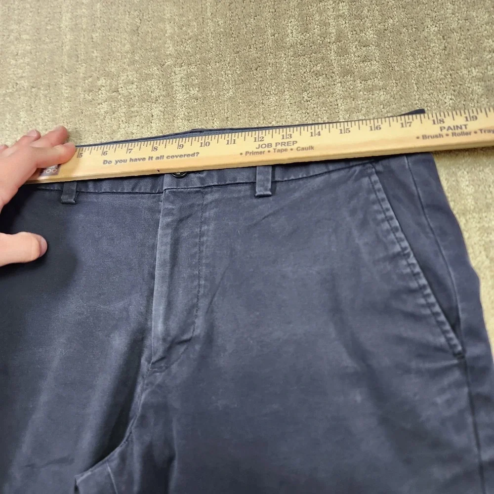 Banana Republic Pants Men 34x32 Aiden Chino Straight Leg Fit Cotton‎ Navy Blue